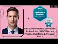 AWS Certified GenAI Developer - Professional AIP-C01 exam Practice Questions Answers Part 1
