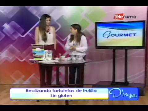 Realizando tartaletas de frutilla sin gluten