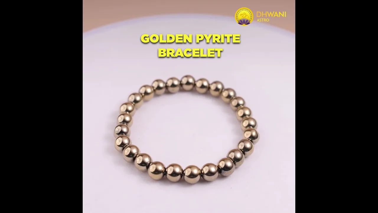 Fame & Fortune Attract: Golden Pyrite Bracelet