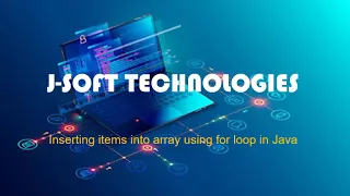 HOW TO INSERT ITEMS INTO AN ARRAY USING FOR LOOP IN JAVA