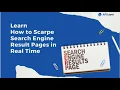 How to Scarpe Search Engine Result Pages in Real Time - Zenserp Short Tutorial SERP API