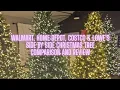 BEST FOUR CHRISTMAS TREE COMPARISON Lowe s Home Depot Walmart and Costco