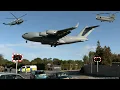 Download Lagu Two more planes fly President Trump's helicopters into London before swarming to the skies