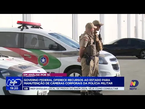 Governo Federal oferece recursos para manutenção de câmeras corporais em SC