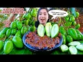 KRIUK ASEM PEDAS 🤤 RUJAK MANGGA MUDA SAMBAL PEDAS, MANGGA MENTAH SAMBAL RUJAK TERNIKMAT MUKBANG