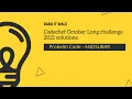 CodeChef LONGEST AND SUBARRAY October Long challenge solution 2021 ANDSUBAR