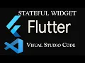 Convert Stateless to Stateful Widget flutter Visual Studio Code Flutter Tutorial Part 6