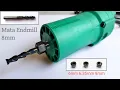 How to Install an 8mm Endmill Drill Bit on a Trimmer Router Machine to Make Holes in Wood