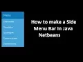how to Make a Side Menu Bar in java
