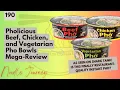 Pholicious Beef Chicken and Vegetarian Pho Bowls Mega-Review Noodle Journey Episode 190
