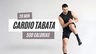500 calorias em 20 minutos | TABATA intenso para perder barriga, sem equipamentos