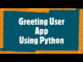 Greet User s With Name Python Harshit Jain