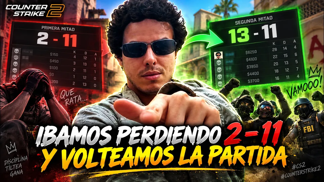 VOLTEAMOS UN 2-11 PERDIENDO KHE #cs2 #counterstrike2 #shorts