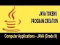 Computer science Introduction to JAVA GUI Java Tokens Program Creation Unit 13