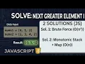 496 Next Greater Element I - LeetCode JavaScript