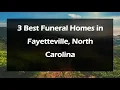 3 Best Funeral Homes in Fayetteville North Carolina Funeral Services