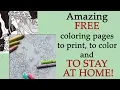 Amazing FREE Coloring pages to print to color and to