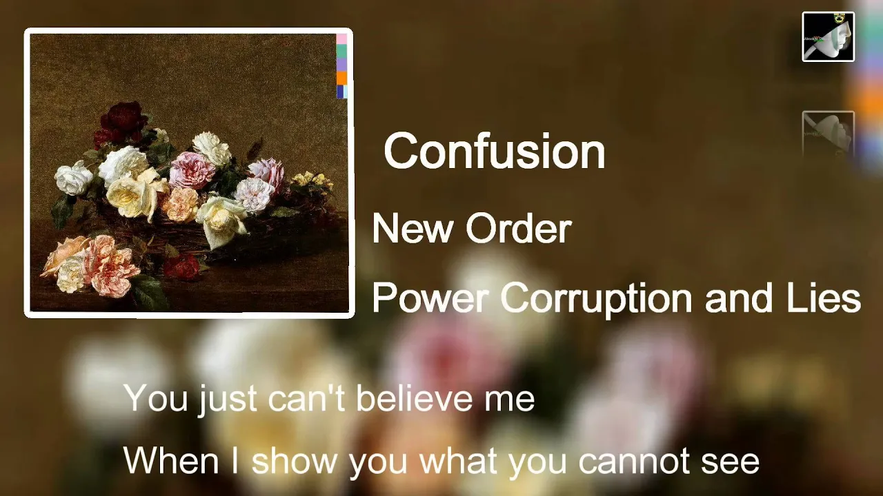 Confusion with lyrics by New Order