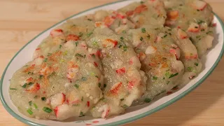게맛살전 감자만 있으면 너무 맛있어요! 명절 때마다 인기 최고! 육전보다 더 맛있어서 무조건 칭찬받습니다