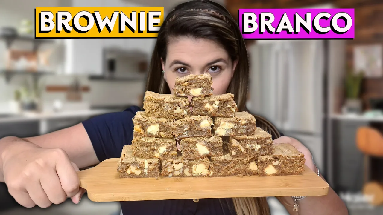 RECEITA DE BLONDIE ! BROWNIE BRANCO ! MARAVILHOSO!