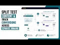 Split Test Content Track Conversions Across Separate Domains