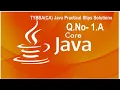 1 A Java program to display characters from A to Z JAVA Practical slips solutions TYBBA CA