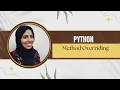 Python Tutorial For Beginners Method Overriding with Examples super Polymorphism Parameters