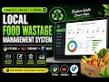 Local Food Wastage Management System Python Streamlit SQLite Complete Project Tutorial