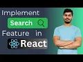 Implement Search Functionality in React React Interview Series Geeky Gopal