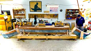 Cutting our High Performance Outrigger Sailing Canoe INTO THREE PIECES… (Build Part 4)