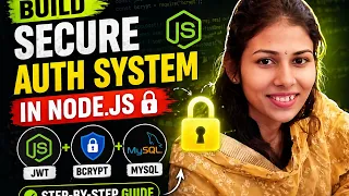 Build Secure Auth System in Node js JWT Bcrypt MySQL Step-by-Step