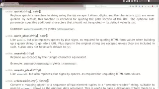 Python URL Utility functions urllib 05