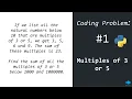 Multiples of 3 or 5 - Coding Challenge