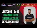 Maximum Total Subarray Value I Leetcode 3689 Java Code Developer Coder