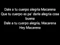 Download Lagu Macarena - Los del Rio, Lyric video (Hey Macarena!)