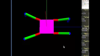 quadruped simulator by python