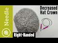 How to Shape Top of Knit Hat Decreased Crown