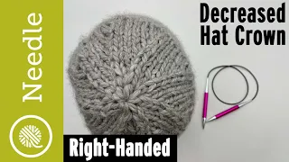 How to Shape Top of Knit Hat Decreased Crown