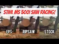 Stihl 500i Stock vs Ripsaw vs EPS