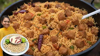 VILLAGE SOYA CHUNKS RICE 😋👌பிரியாணி டேஸ்ட்ல சோயா ரைஸ்🤤ஒரு தடவை செஞ்சா அடிக்கடி செய்வீங்க!