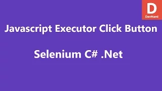 Selenium C Click Button by Javascript