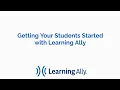 Getting Students started with Learning Ally s book Solution
