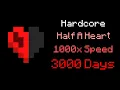 I Beat Hardcore Minecraft at 1000x Speed on Half A Heart