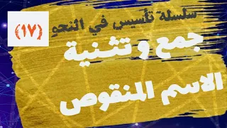 تثنية و جمع الاسم المنقوص بسهولة و إعرابه للمرحلة الثانوية سلسلة تأسيس فى النحو العربي 