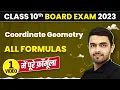 Class 10 Coordinate Geometry Formulas Coordinate Geometry Class 10 Formulas Board Exam 2023