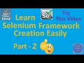 Selenium Framework Creation Part - 2