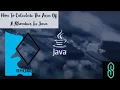 How To Calculate The Area Of A Rhombus In Java Programming In Java Java Basics