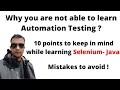 Learn Automation Testing with Java Selenium with Java learn selenium automation testing
