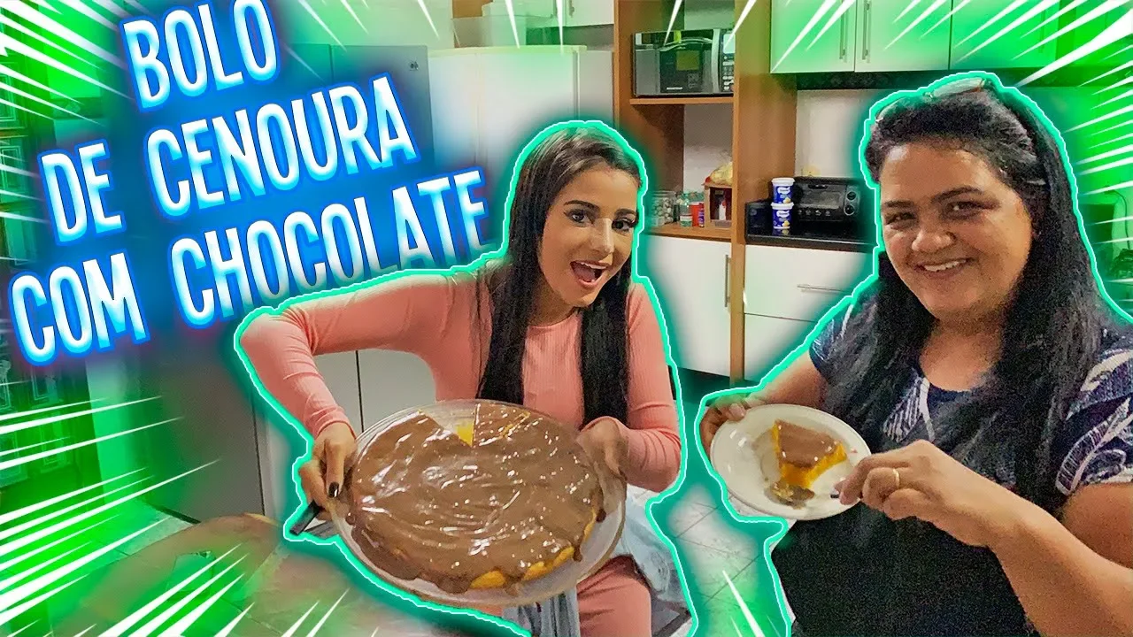 BOLO DE CENOURA COM CHOCOLATE!!!