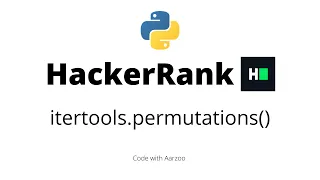 itertools permutations HackerRank Solution